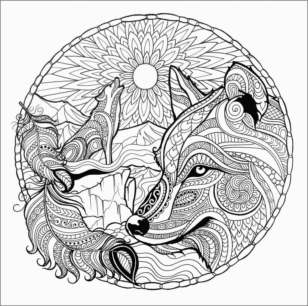 Wolf Coloring Pages For Adults In 2020 Kleurplaten Dieren