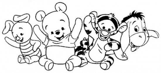 Baby Winnie The Pooh Coloring Pages Kleurplaten Pooh Disney