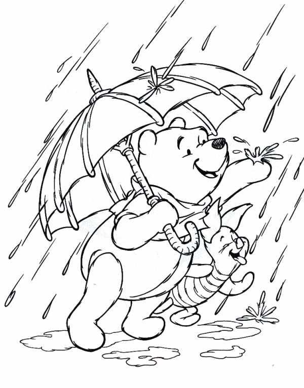 Pin Van Jessica Guaetta Op Thema Regen Kleurplaten Disney