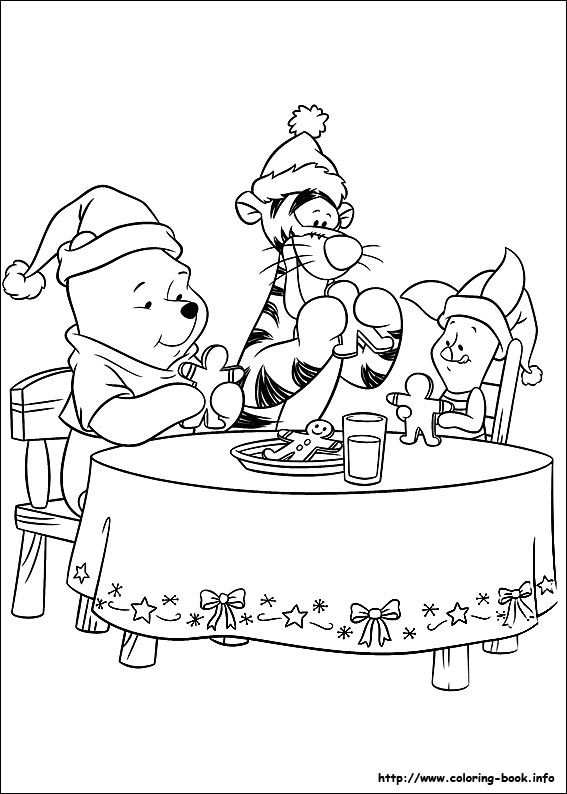 Christmas Friends Coloring Picture Coloring Books Coloring