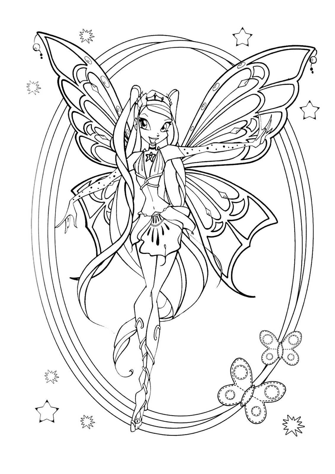 Bloom Transformation Bloomix Coloring Page With Images