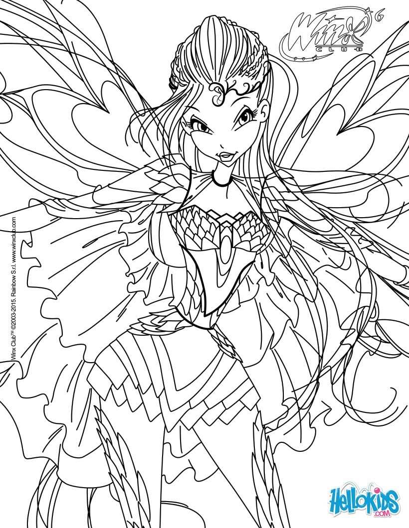 Bloom Transformation Bloomix Coloring Page With Images