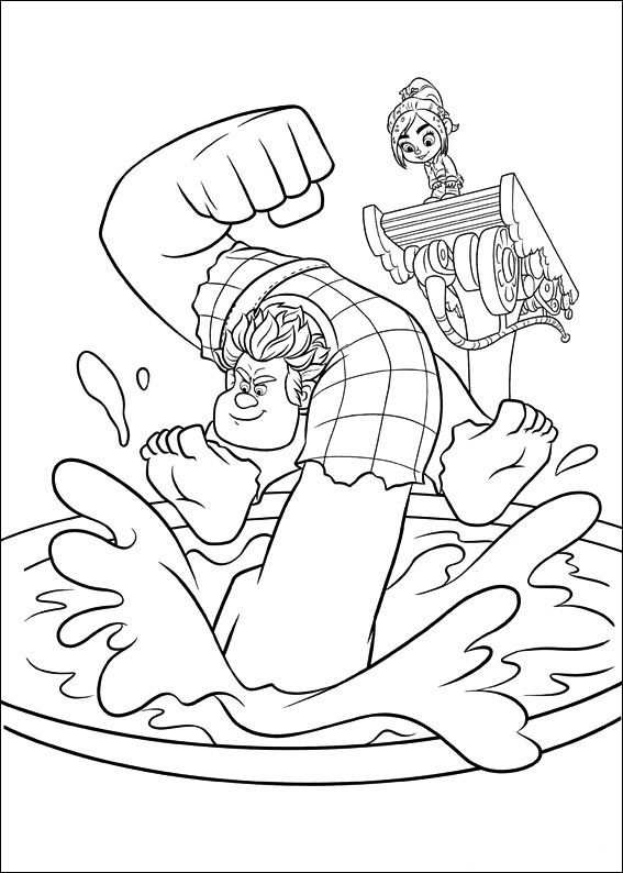 Disney Ralph Vanelope And Taffyta Coloring Book In 2020 With