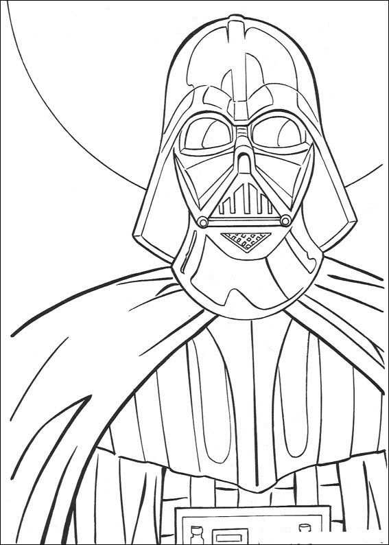Kleurplaat Star Wars Darth Vader Star Wars Kunst Kleurplaten