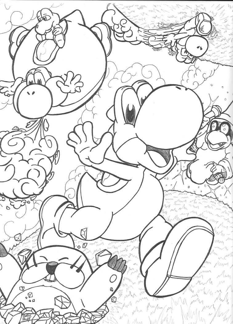 Super Yoshi Galaxy Mario Galaxy 2 Commission By Th3antiguardian