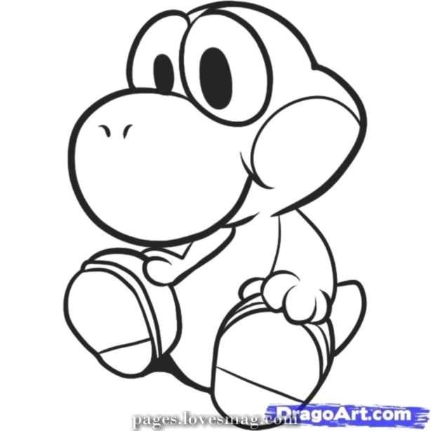Coloring Pages Child Yoshi 1 Coloring Pages Child Yoshi 1