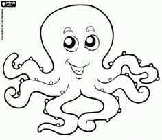 Kleurplaat Octopus Google Zoeken Met Afbeeldingen