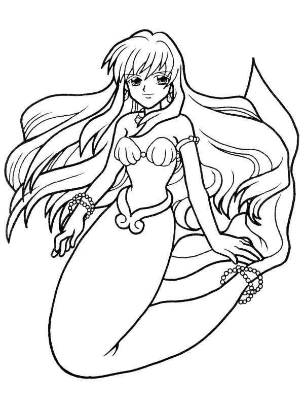 Kleurplaat Zeemeermin Mermaid Drawings Mermaid Art Sketches