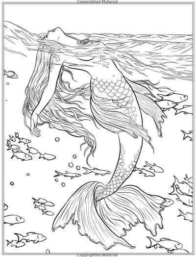 Best Mermaid Coloring Pages Coloring Books Kleurplaten