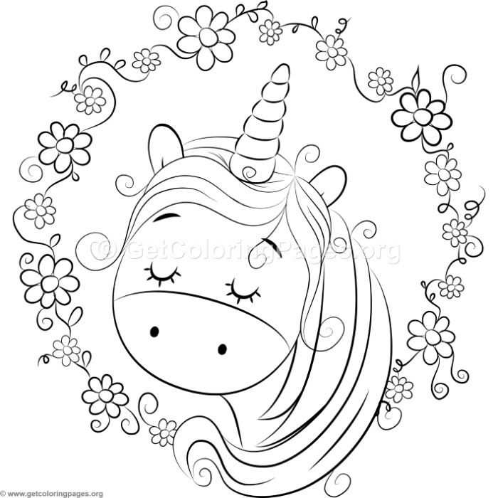 Cute Unicorn 5 Coloring Pages Met Afbeeldingen Kleurplaten