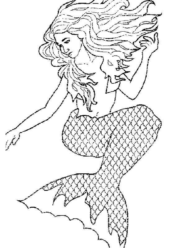 Zeemeermin Kleurplaat With Images Mermaid Coloring Pages