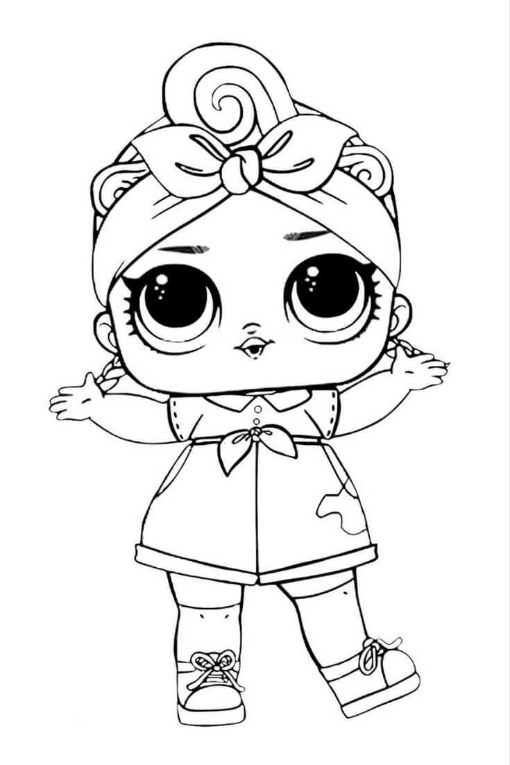 Lol Surprise Doll Coloring Pages Leading Baby Kleurplaten