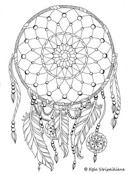 Tekening Dromenvanger Patroon Kleurplaat Prent Sjabloon