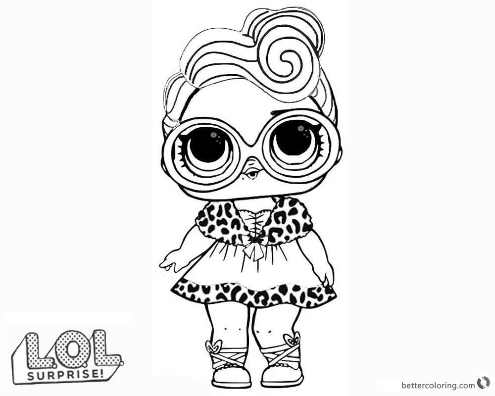 Lol Surprise Doll Coloring Pages Dollface In 2020 With Images