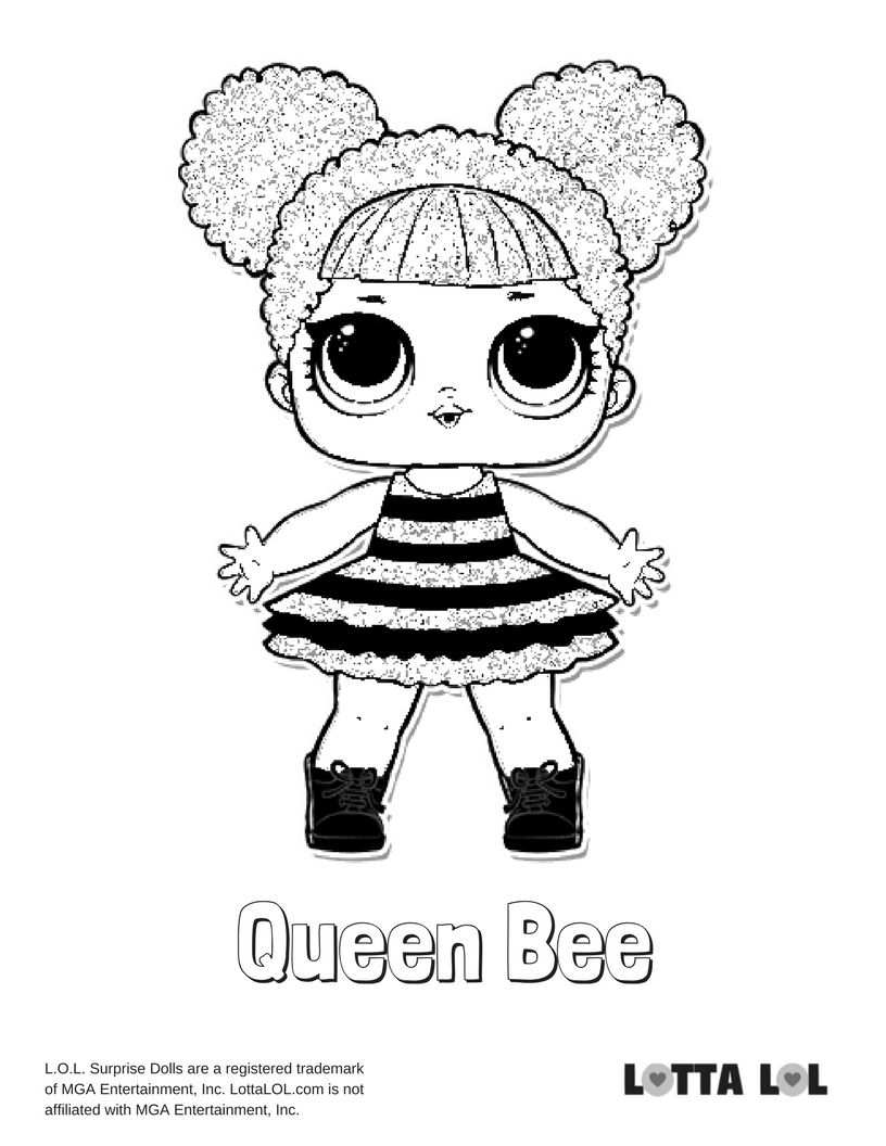 Queen Bee Coloring Page Lotta Lol Desenhos Para Criancas Colorir