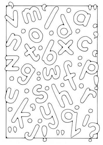 Coloring Page Alphabet Alphabet Alfabet Kleurplaten Kleurplaten