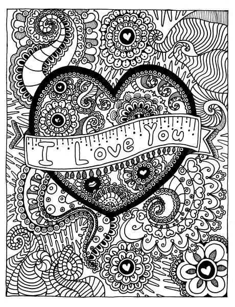 I Love You Coloring Page Coloring Book Pages Printable By Funfart