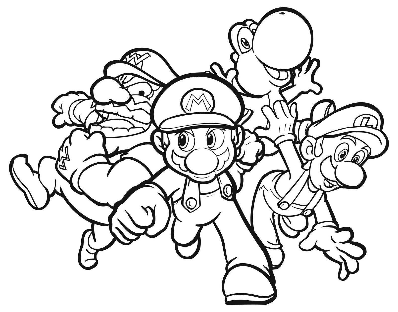 Free Printable Mario Coloring Pages For Kids With Images Super