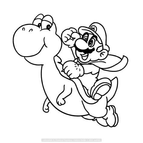 Free Printable Coloring Page Yoshi Kleurplaten Mario Bros En