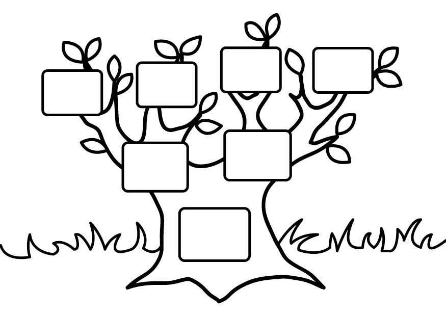 Family Tree Coloring Page Great To Use As A Reminiscing Activity