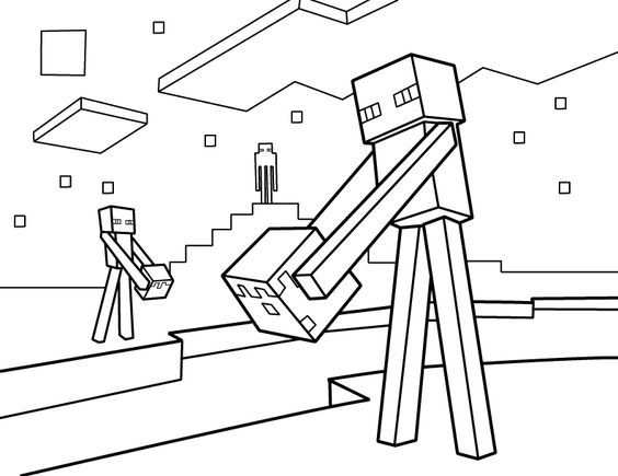 Minecraft Coloring Pages Free Printable Minecraft Pdf Coloring