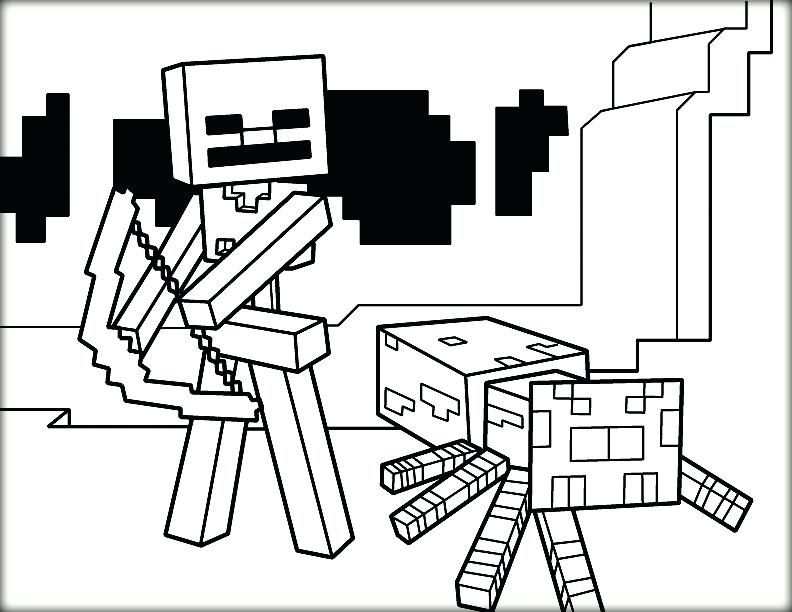 Minecraft Coloring Pages Wither