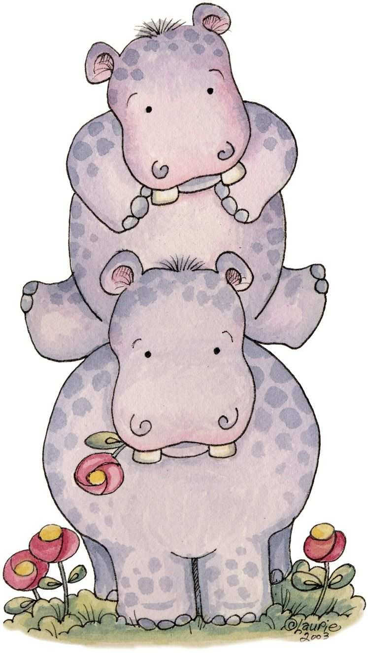 Nijlpaard Tekenen With Images Hippo Drawing Art Drawings For