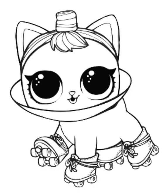Neon Kitty From Lol Pets Coloring Pages Desenhos Para Colorir