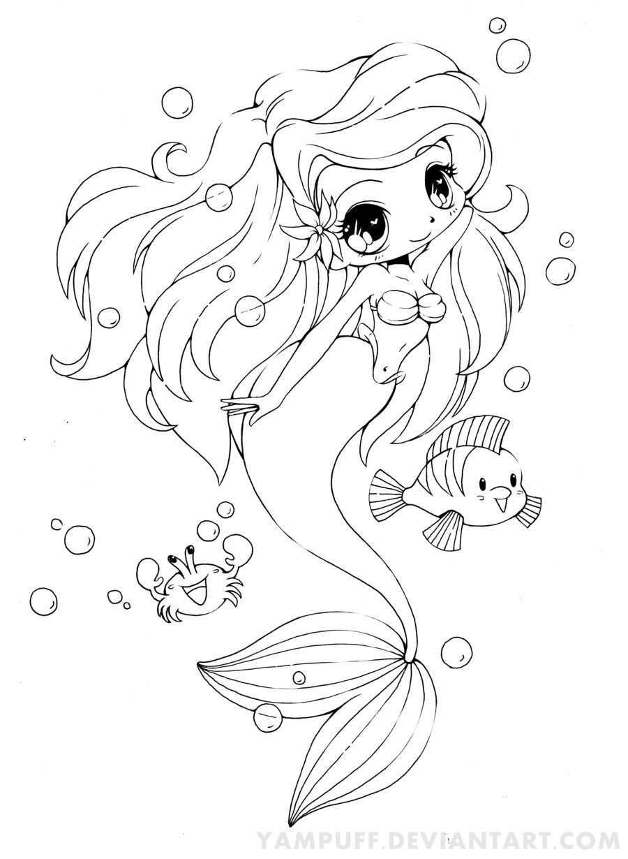 Ariel The Little Mermaid Chibi By Yampuff On Deviantart Met