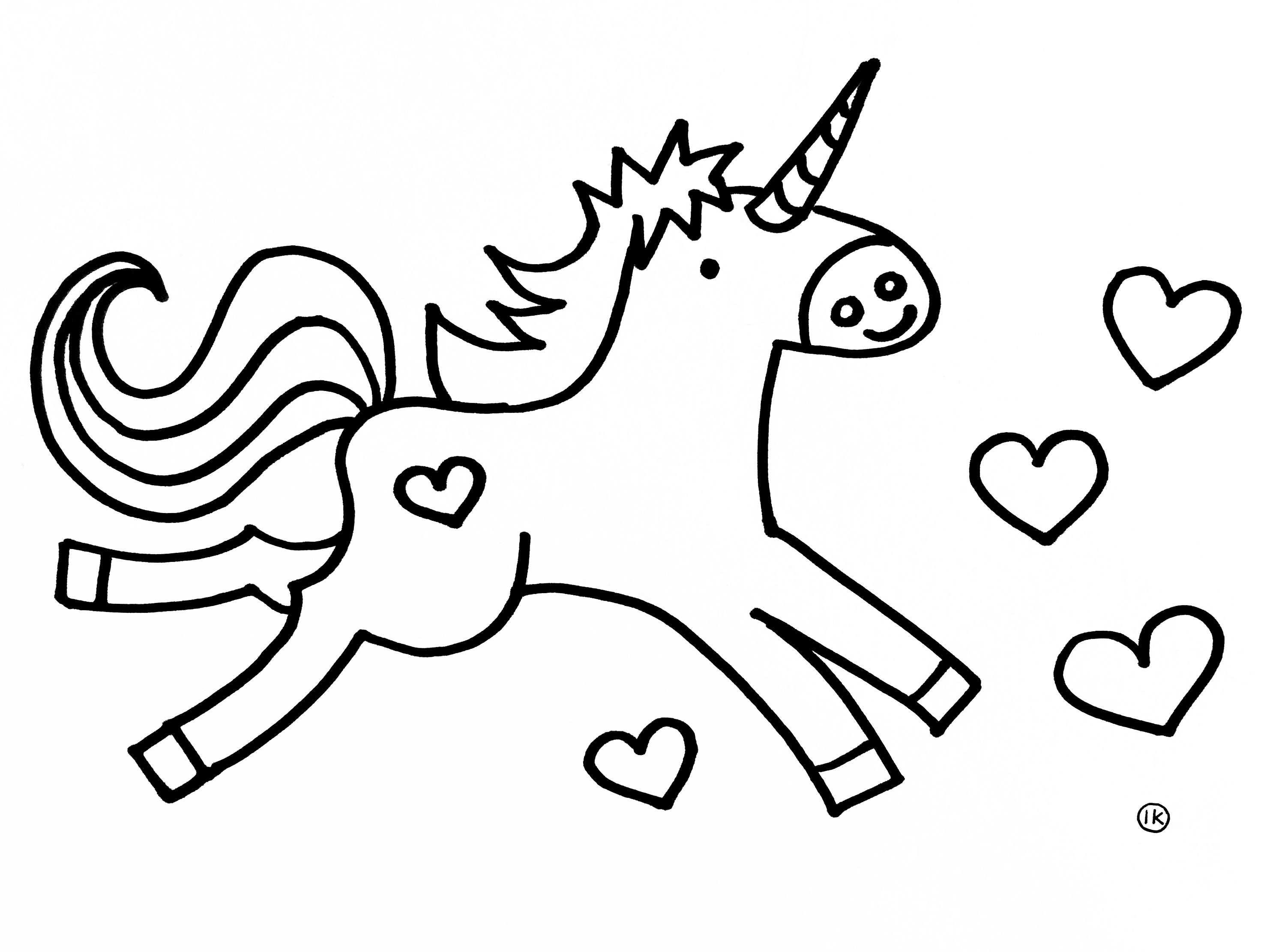 Unicorn Schattige Tekeningen Makkelijk Coloring And Drawing