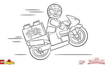 Lego Duplo Spider Man Coloring Page Lego Coloring Pages