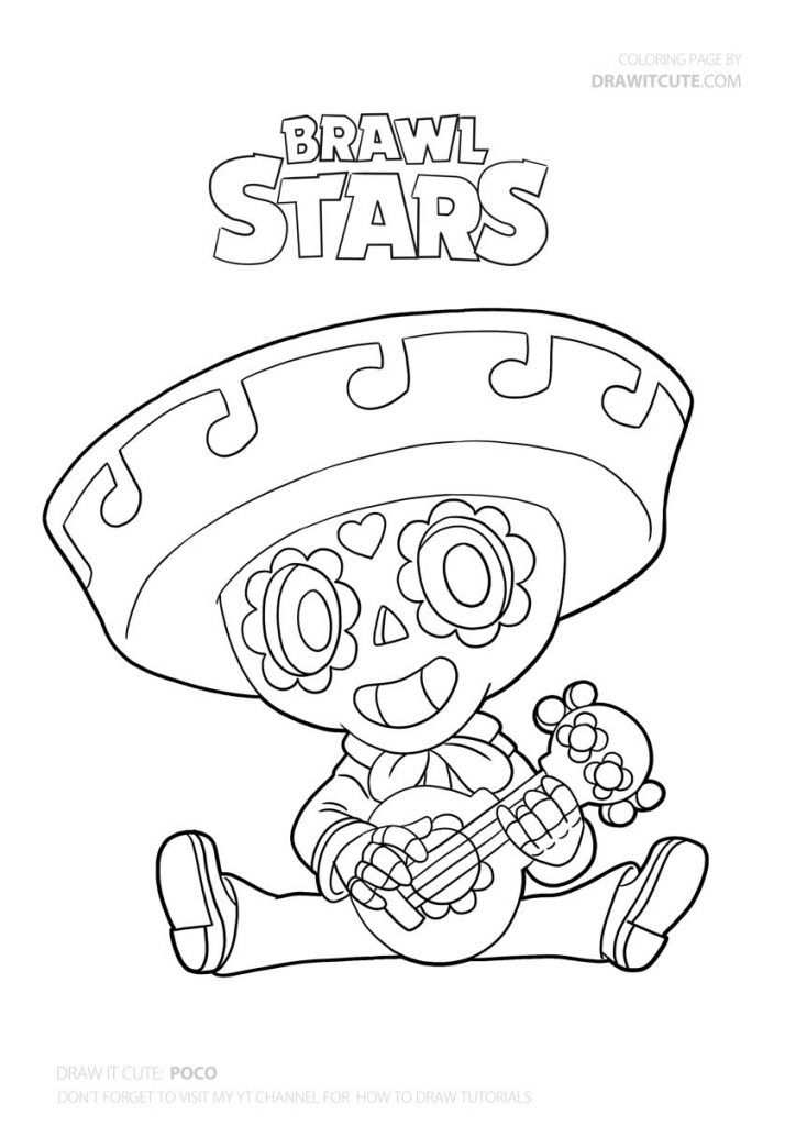 How To Draw Poco Super Easy With Coloring Page Kleurplaten Tekenen