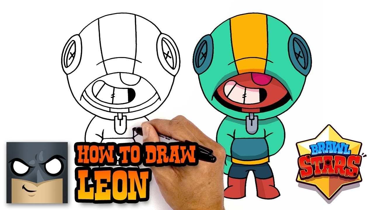 How To Draw Leon Brawl Stars Awesome Step By Step Tutorial S