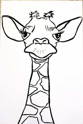 Giraffe Met Afbeeldingen Giraffe Tekening Kleurplaten Dieren