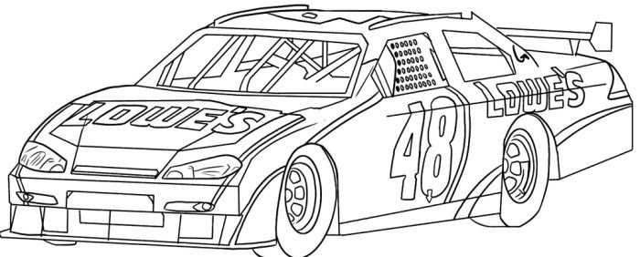 Nascar Race Car Sport Coloring Page Voertuigen Tekenen Huisstijl