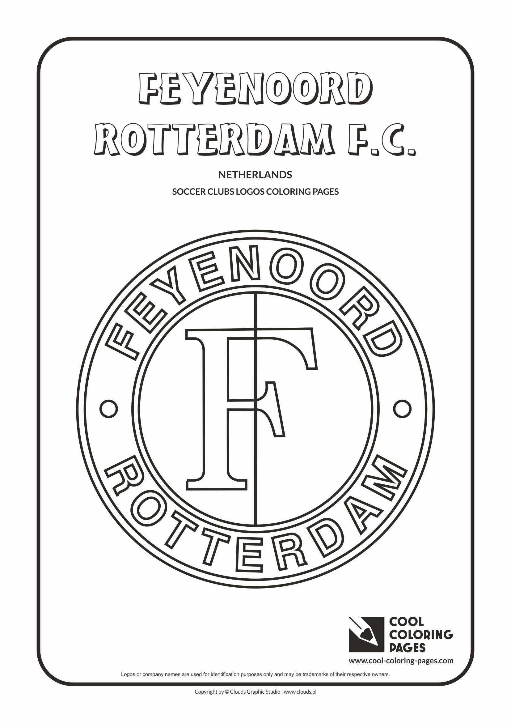 Voetbal Kleurplaat Feyenoord