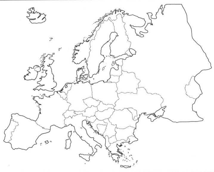 Afbeeldingsresultaat Voor Wereldkaart Blanco Europa Met