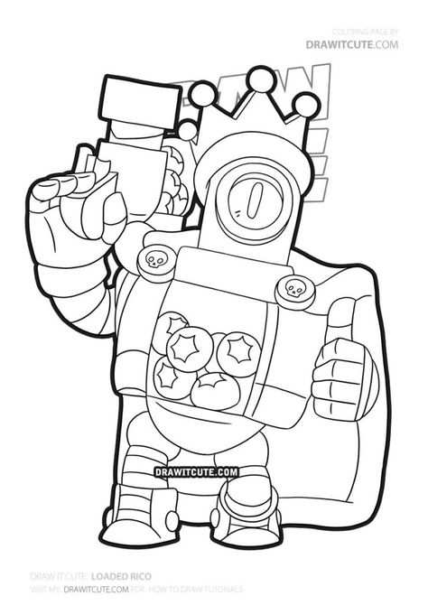 How To Draw Loaded Rico In 2020 Star Coloring Pages Cute