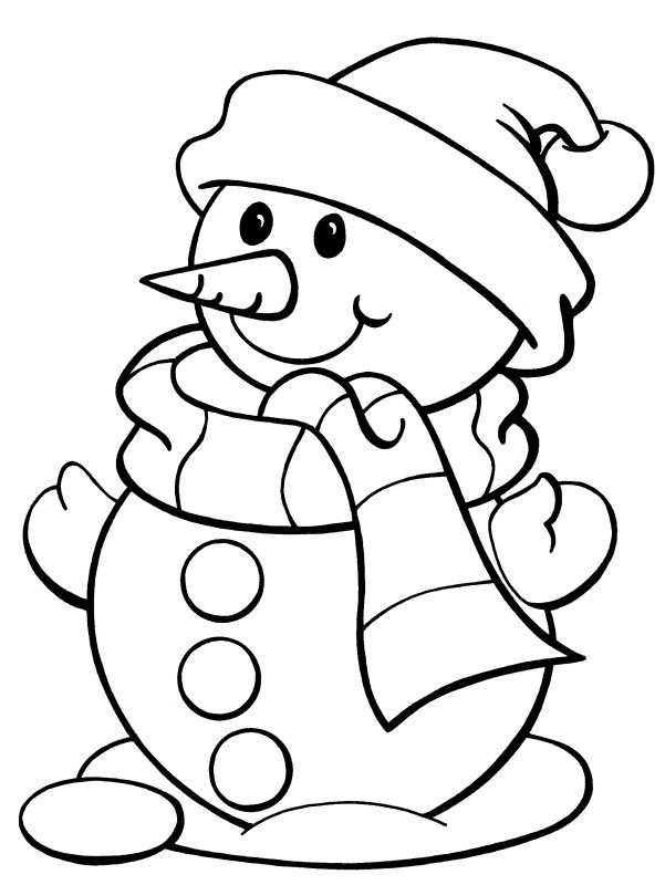 Snowman Coloring Pages Christmas Coloring Sheets Snowman