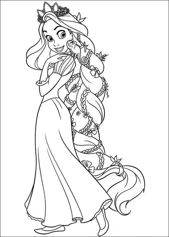 Disney Princess Kleurplaat Rapunzel