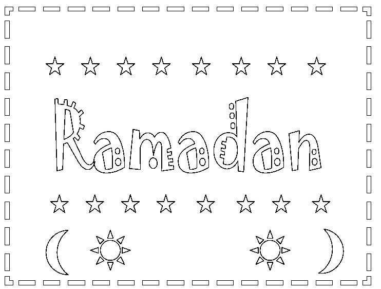 Islam Kleurplaat Ramadan