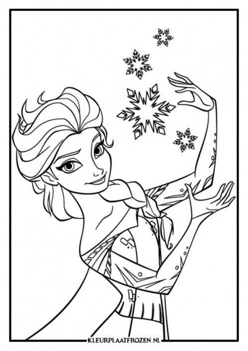 Kleurplaat Anna En Elsa Frozen