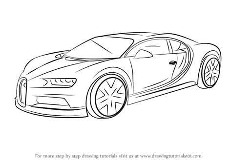 Kleurplaat Auto Bugatti