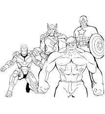 Kleurplaat Avengers Logo