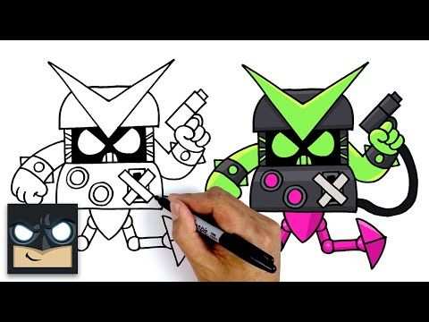 Kleurplaat Brawl Stars 8 Bit Virus