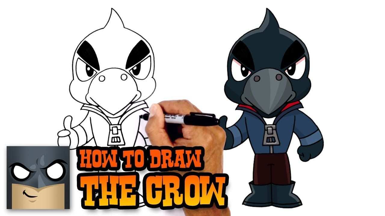 Kleurplaat Brawl Stars Feniks Crow