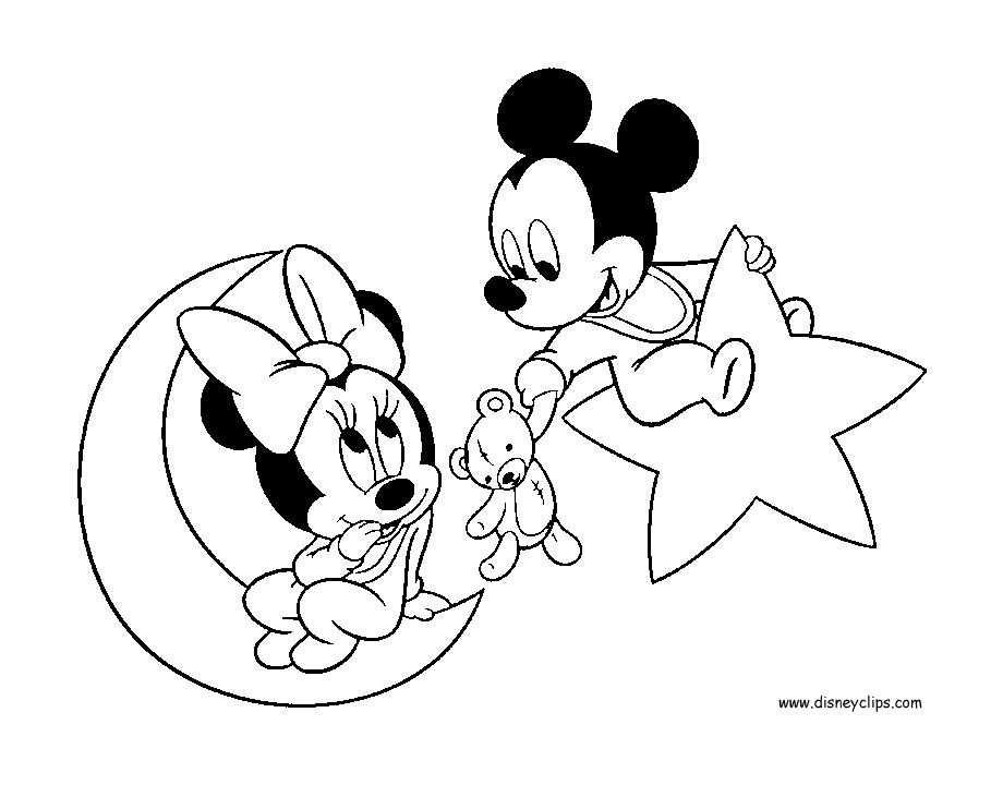 Kleurplaat Disney Baby Pluto