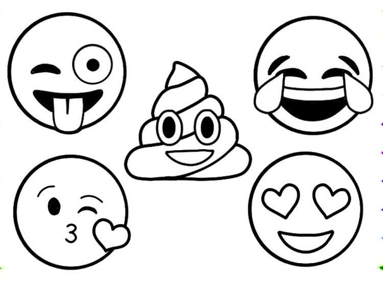 Kleurplaat Emoji Film