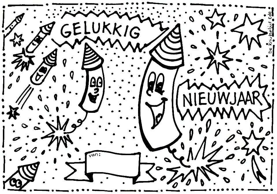 Kleurplaat Feesthoedje