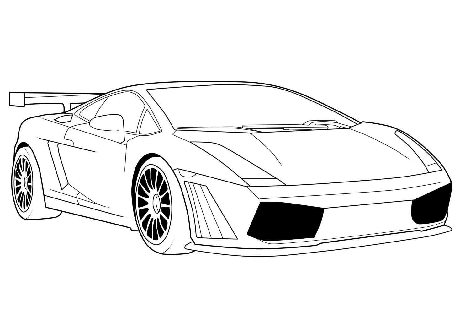 Kleurplaat Lamborghini Logo